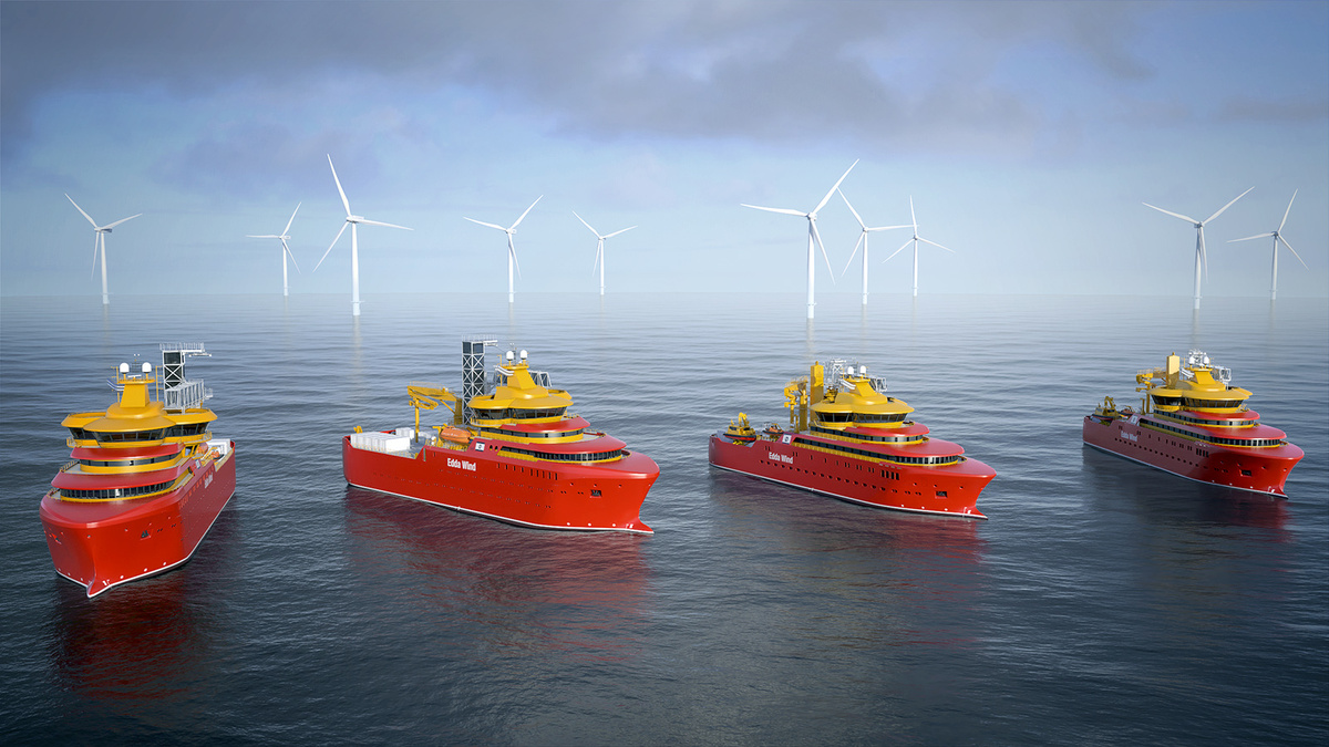 Serviceschiffe mit elektrischem Voith Schneider Propeller