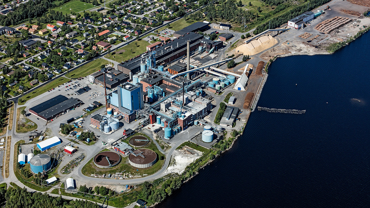 Papierfabrik Obbola. Bildnachweis: Bergslagsbild