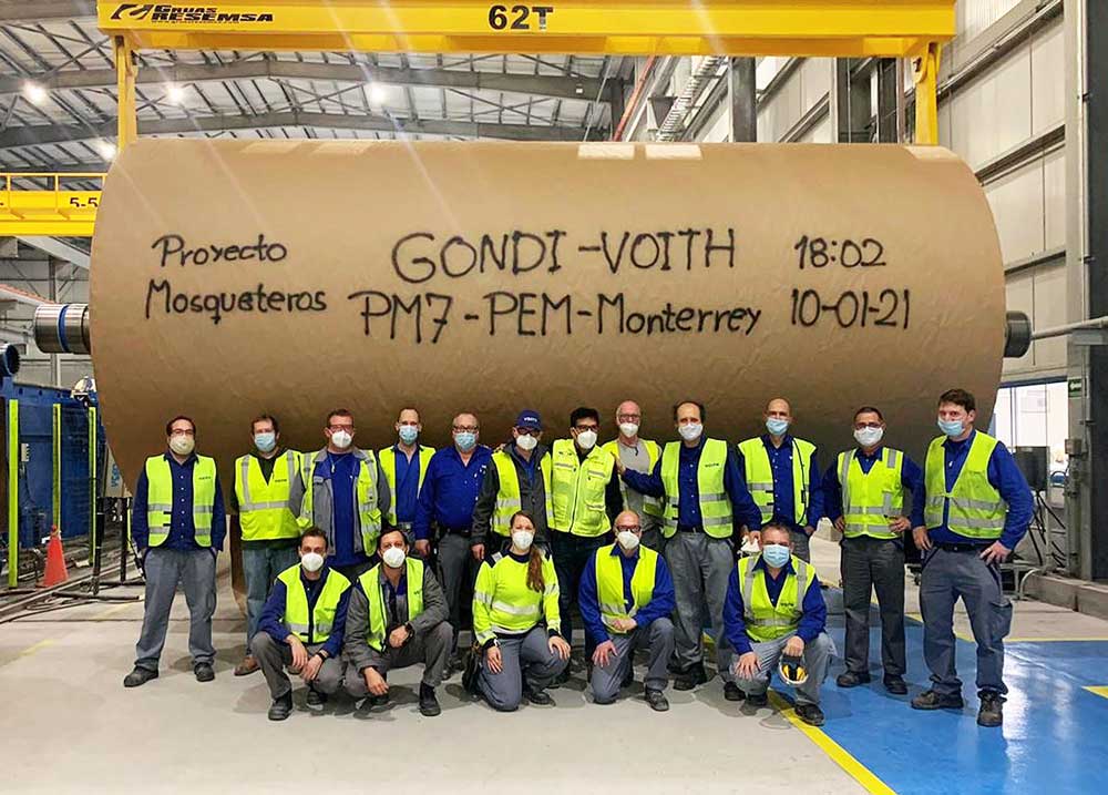 Papiermaschine Grupo Gondi PM 7 in Mexiko