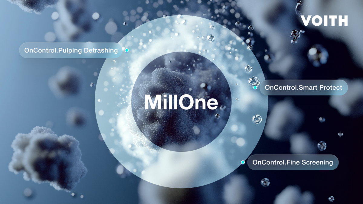 Mit der Einf&uuml;hrung weiterer Automatisierungsl&ouml;sungen baut Voith das MillOne-&Ouml;kosystem weiter aus und treibt die digitale Transformation der Papierherstellung voran.