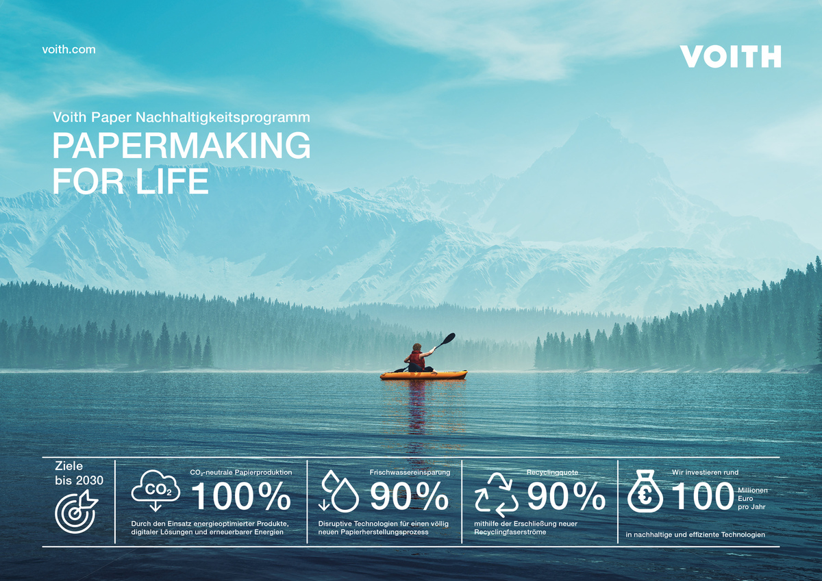 Voith Paper startet das Nachhaltigkeitsprogramm Papermaking for Life.