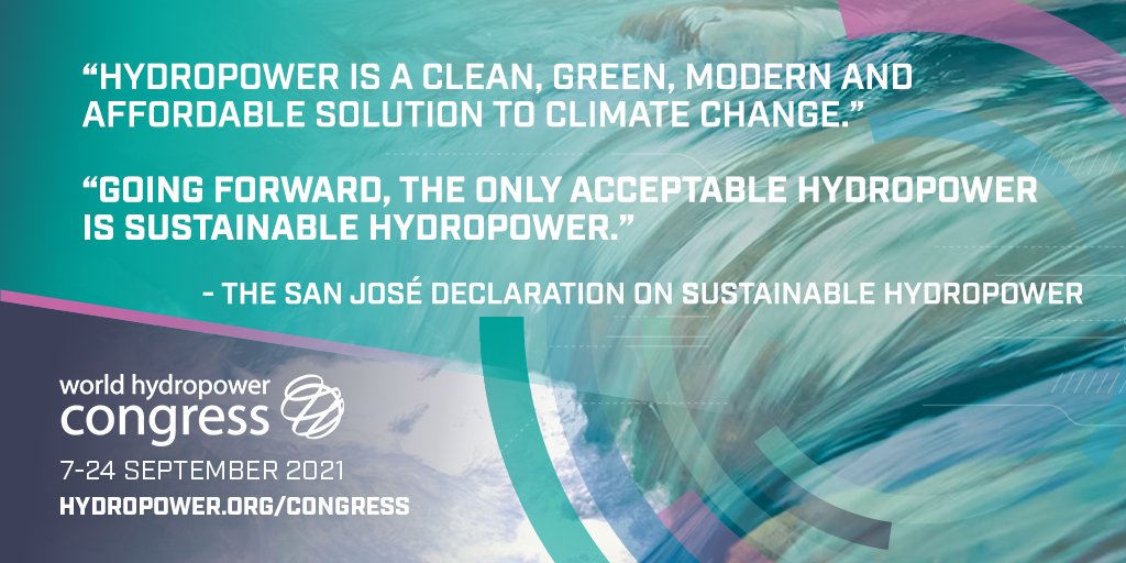 Auszug der San Jos&eacute; Declaration, die im Rahmen des World Hydropower Congress vorgestellt wurde