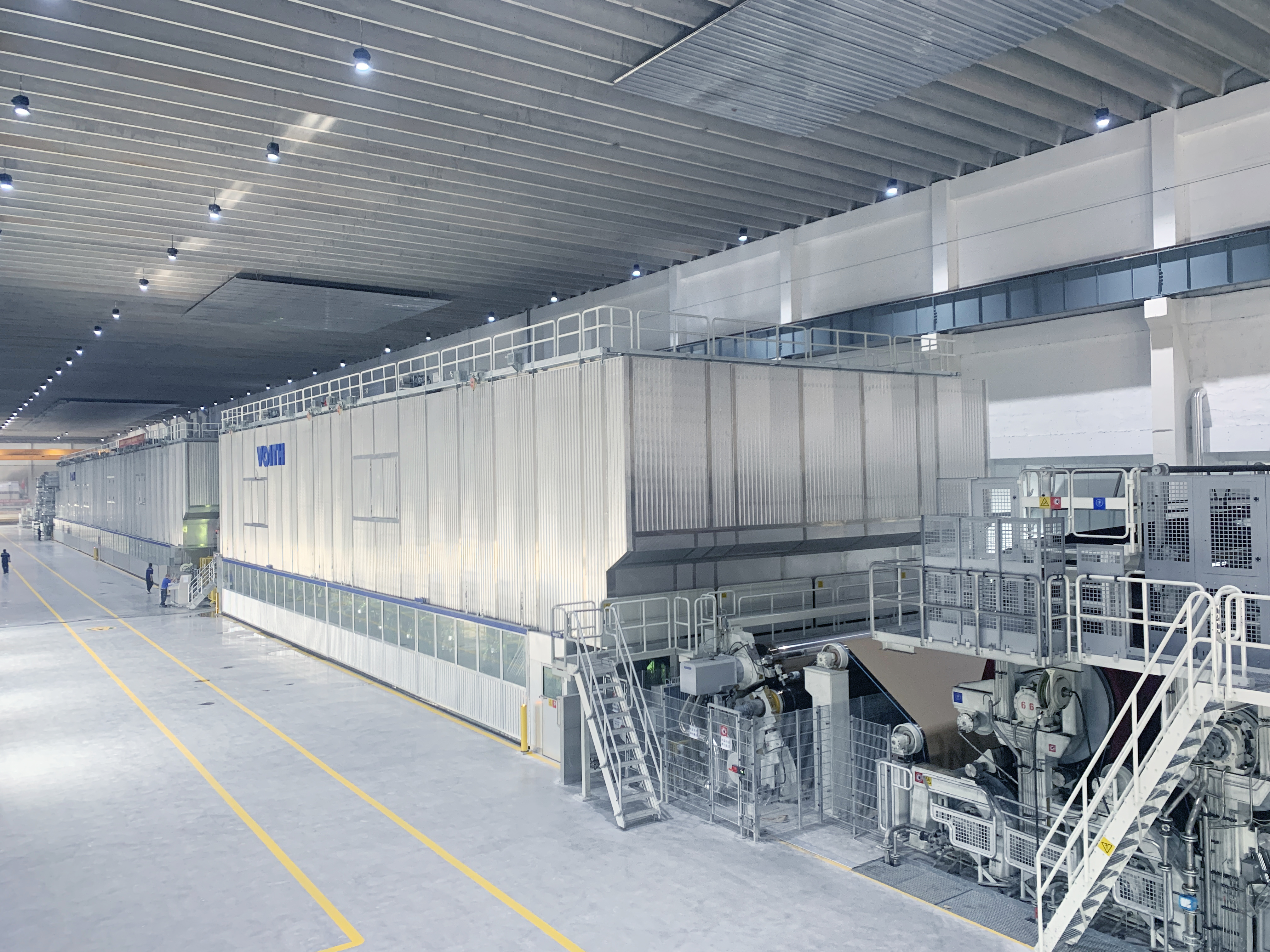 Voith lieferte die neuesten Technologien f&uuml;r eine hocheffiziente Produktion.