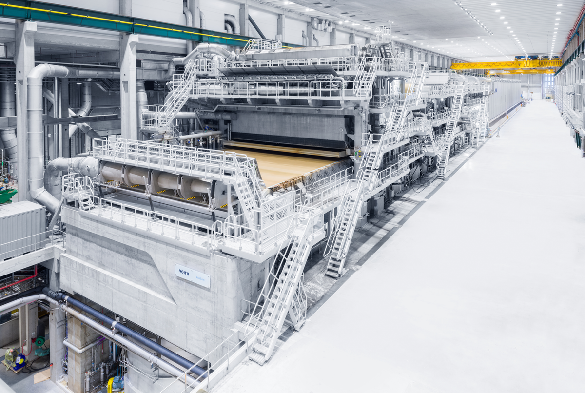 SCA nutzt entlang der gesamten Papiermaschine Digitalisierungs- und Automatisierungsl&ouml;sungen aus dem Papermaking 4.0 Portfolio von Voith und BTG.