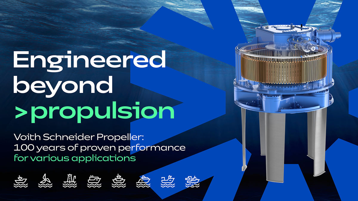 For 100 years, the Voith Schneider Propeller (VSP) has proven its performance in demanding maritime applications worldwide.