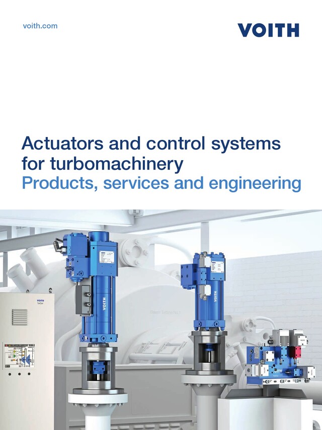Actuators and control systems for Voith turbomachinery