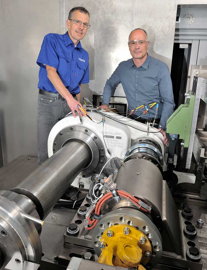 Stadler Rail is one of Voith's first customers to test a gear unit on the new test bench