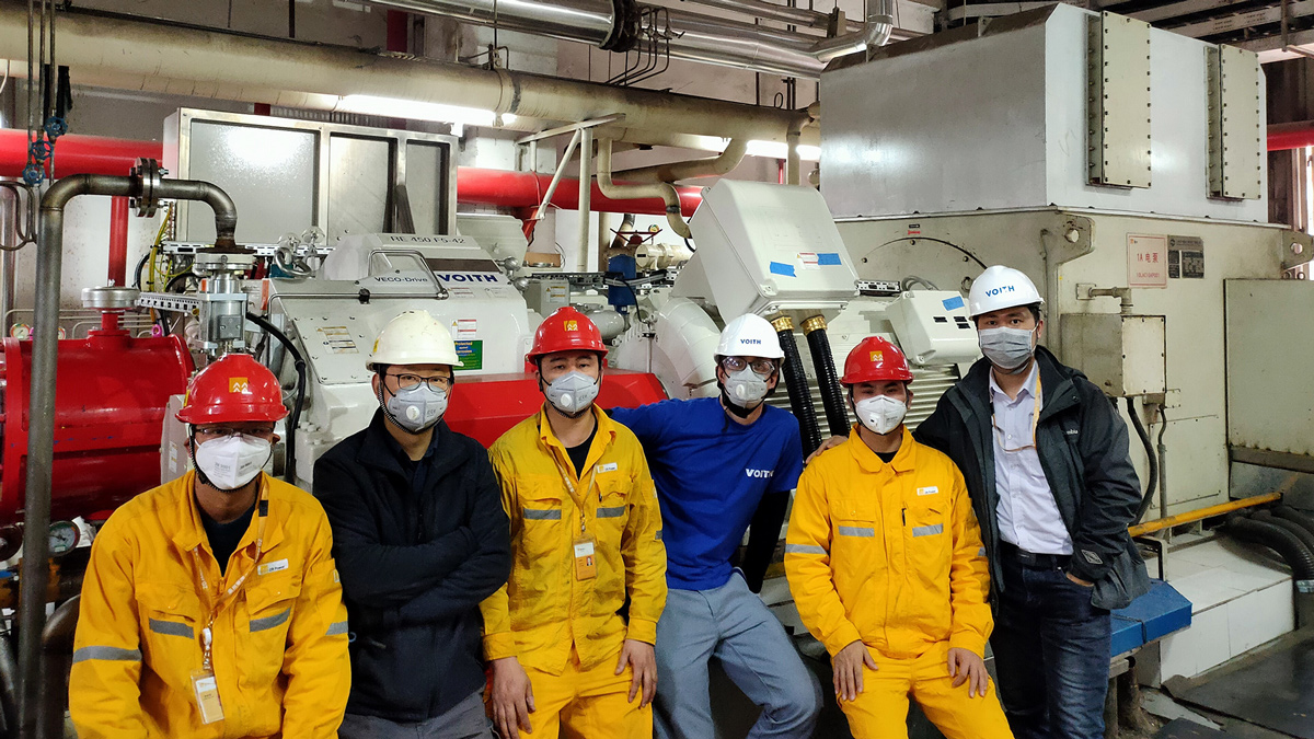 The two VECO-Drives were successfully put into operation in a coal-fired power station at Guangzhou China Resources Thermal Power Co., Ltd. in China.