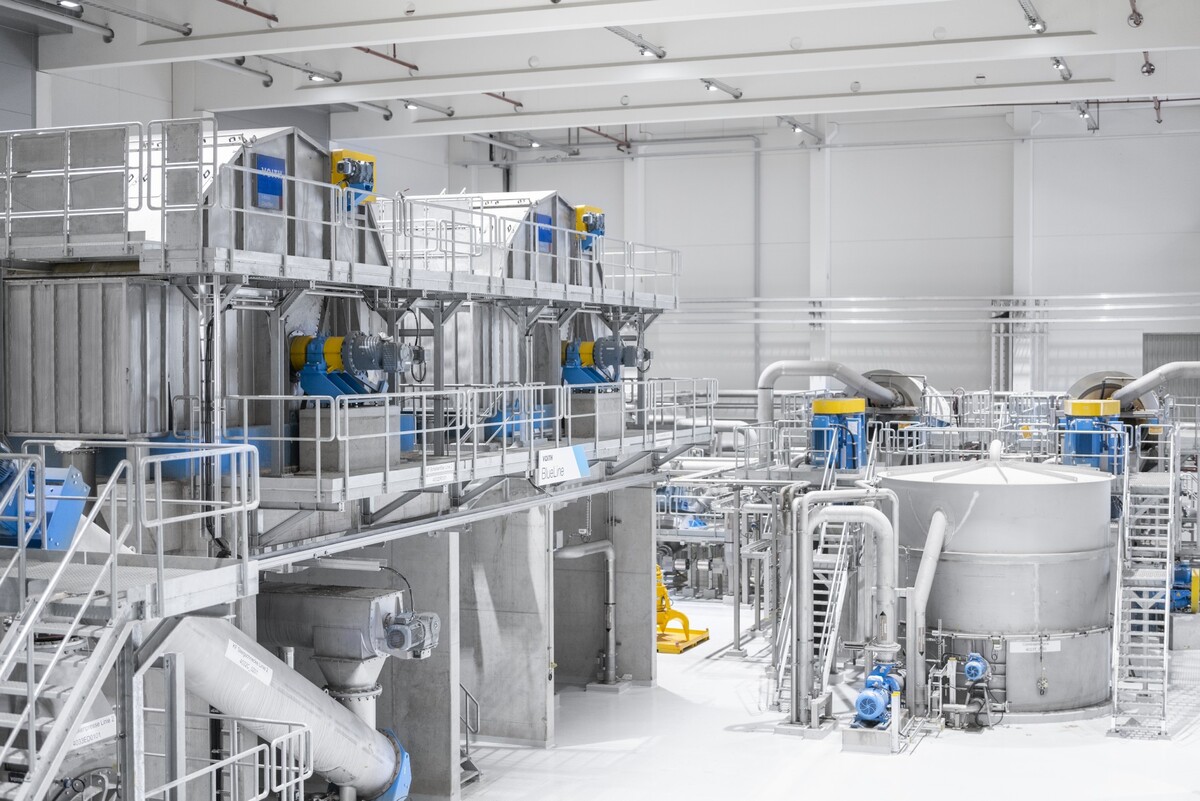 The BlueLine OCC stock preparation unit at Papierfabrik Palm in Aalen is regarded as one of the largest and most advanced systems worldwide.