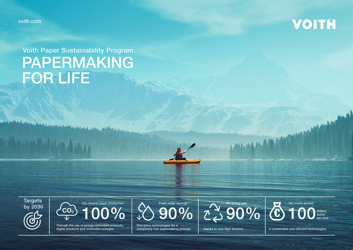 Voith Paper launches sustainability program "Papermaking for Life".
