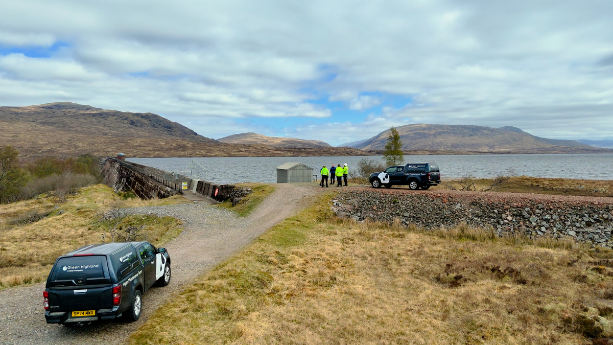 View at the edge of the Blackwater Dam Wall