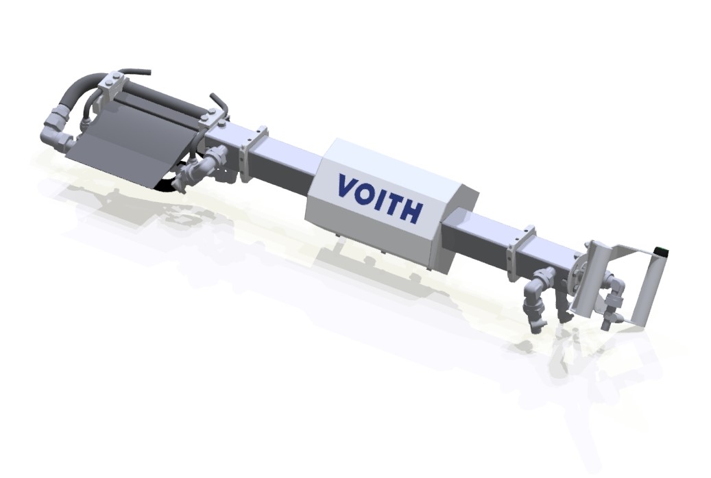 During the tail threading process, the Prevo solution removes the sheet from the press cylinder using blowpipe technology and transfers it to the dryer section.